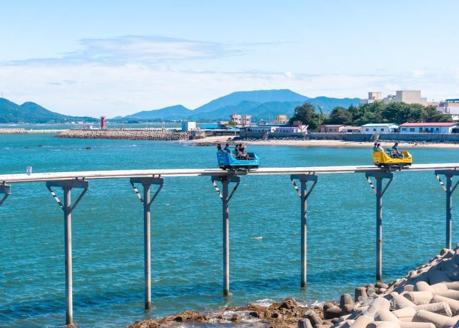 Daecheon Beach Sky Bike — Boryeong Daecheon Beach & Daecheon Port